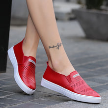 Load image into Gallery viewer, Women Shoes Casual Sports Student White Shoes Flats Breathable Shoes Lazy Shoes