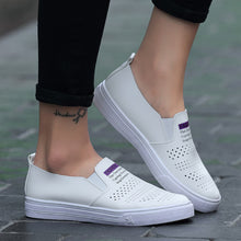 Load image into Gallery viewer, Women Shoes Casual Sports Student White Shoes Flats Breathable Shoes Lazy Shoes