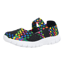 Load image into Gallery viewer, Women Casual Sports Shoes Fashion Woven  Breathable Flat Shoes Sandals