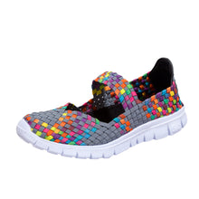 Load image into Gallery viewer, Women Casual Sports Shoes Fashion Woven  Breathable Flat Shoes Sandals