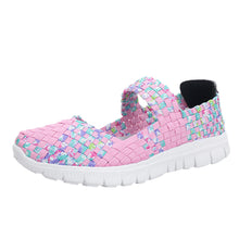 Load image into Gallery viewer, Women Casual Sports Shoes Fashion Woven  Breathable Flat Shoes Sandals