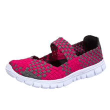 Load image into Gallery viewer, Women Casual Sports Shoes Fashion Woven  Breathable Flat Shoes Sandals