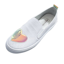 Load image into Gallery viewer, Fashion Women Shoes Small White Shoes Heart-Shaped Breathable Casual Flats Shoes