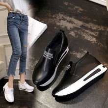Load image into Gallery viewer, Women's Fashion Casual Solid Thick Platform Sport Shoes Sneakers Lady Flat Shoes