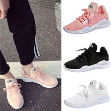 Load image into Gallery viewer, Women's Fashion Casual Solid Lace-up Breathable Sneakers Sport Running Shoes